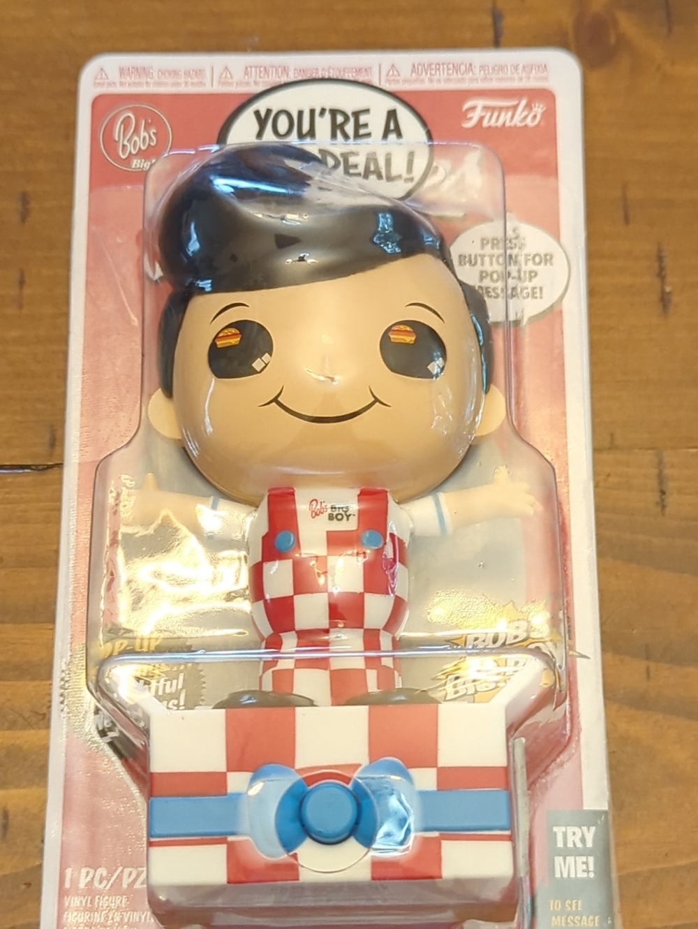 Funko Popsies Red and White Bob's Big Boy Pop-Up Greeting